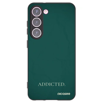 Picasee crna silikonska maskica za Samsung Galaxy S23 5G - Addicted