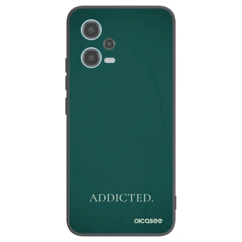 Picasee crna silikonska maskica za Xiaomi Redmi Note 12 5G - Addicted