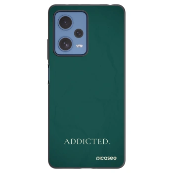 Picasee crna silikonska maskica za Xiaomi Redmi Note 12 Pro 5G - Addicted