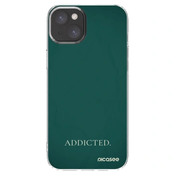 Picasee silikonska prozirna maskica za Apple iPhone 15 Plus - Addicted