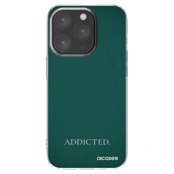Picasee silikonska prozirna maskica za Apple iPhone 15 Pro - Addicted