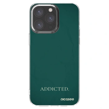 Picasee silikonska prozirna maskica za Apple iPhone 15 Pro Max - Addicted