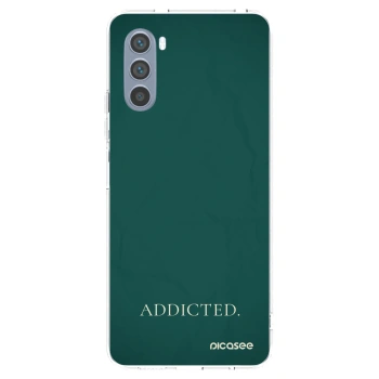 Picasee silikonska prozirna maskica za Motorola Moto G62 - Addicted