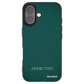 Picasee crna silikonska maskica za Apple iPhone 16 - Addicted