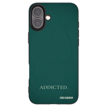 Picasee crna silikonska maskica za Apple iPhone 16 Plus - Addicted
