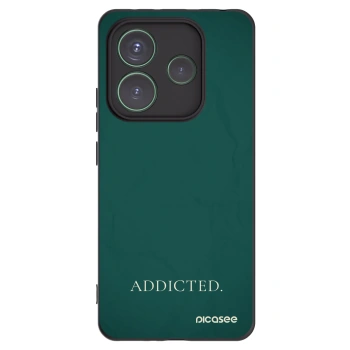Picasee crna silikonska maskica za Xiaomi Redmi Note 14 5G - Addicted