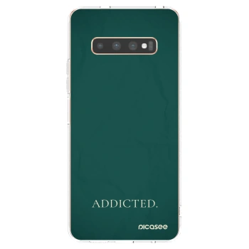 Picasee silikonska prozirna maskica za Samsung Galaxy S10 Plus G975 - Addicted
