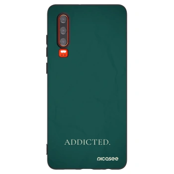 Picasee crna silikonska maskica za Huawei P30 - Addicted