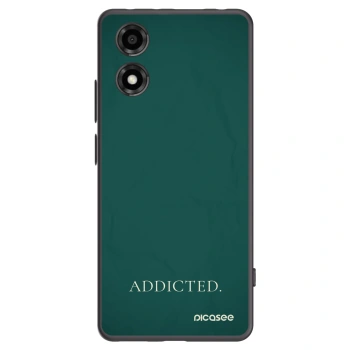 Picasee crna silikonska maskica za Motorola Moto E14 - Addicted