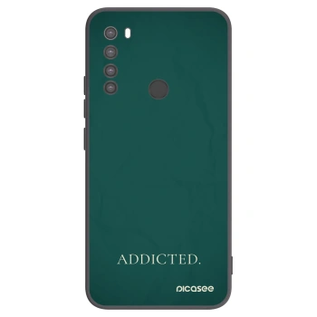 Picasee crna silikonska maskica za Xiaomi Redmi Note 8 - Addicted