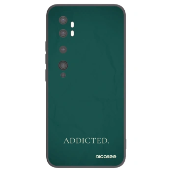 Picasee crna silikonska maskica za Xiaomi Mi Note 10 (Pro) - Addicted
