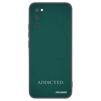 Picasee crna silikonska maskica za Samsung Galaxy S20 G980F - Addicted