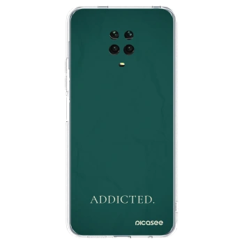 Picasee silikonska prozirna maskica za Xiaomi Redmi Note 9 Pro - Addicted