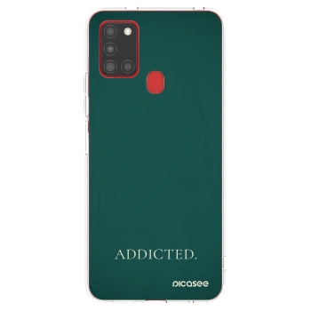 Picasee silikonska prozirna maskica za Samsung Galaxy A21s - Addicted
