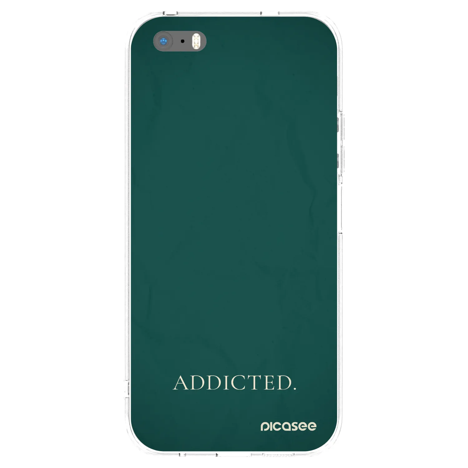 Picasee silikonska prozirna maskica za Apple iPhone 5/5S/SE - Addicted