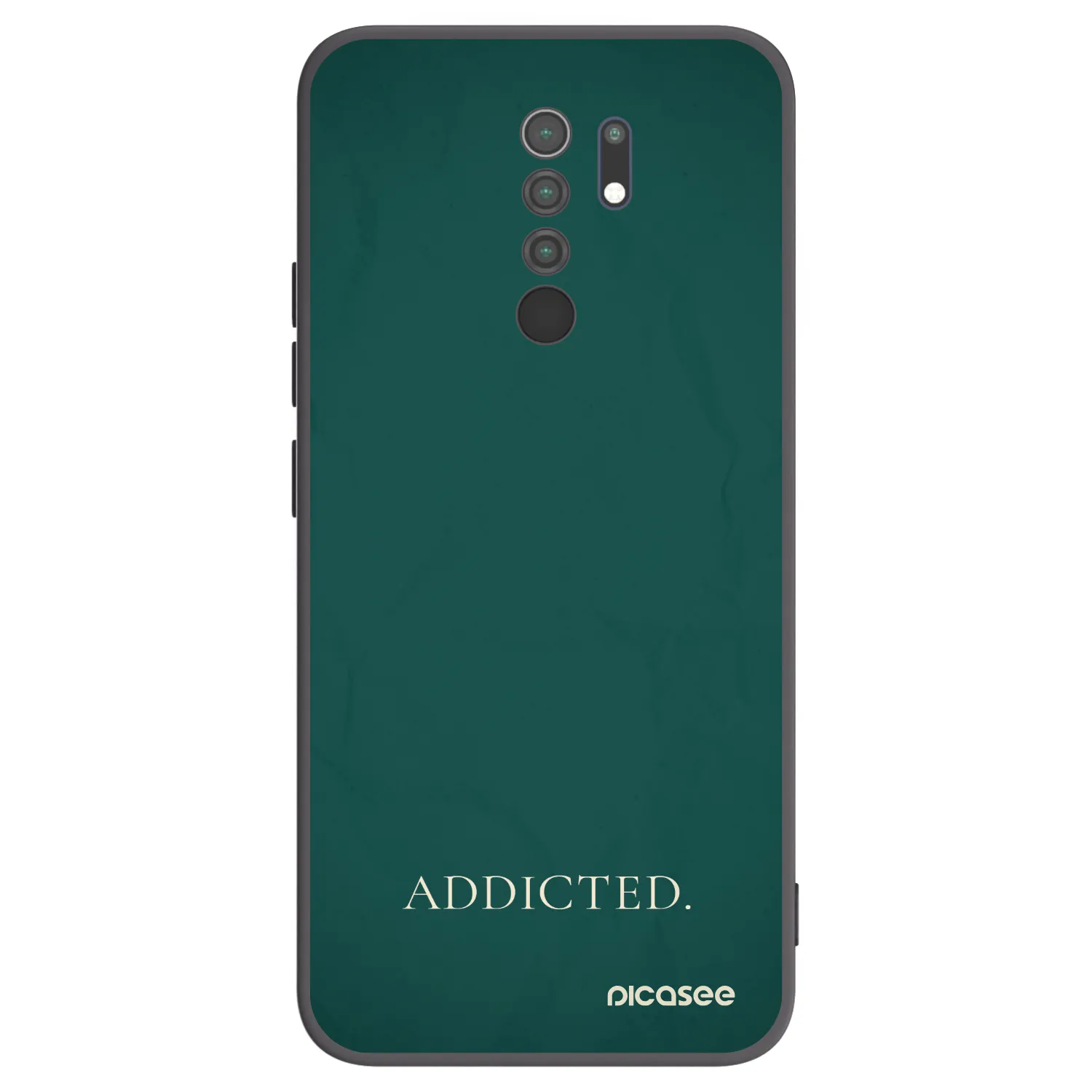 Picasee crna silikonska maskica za Xiaomi Redmi 9 - Addicted