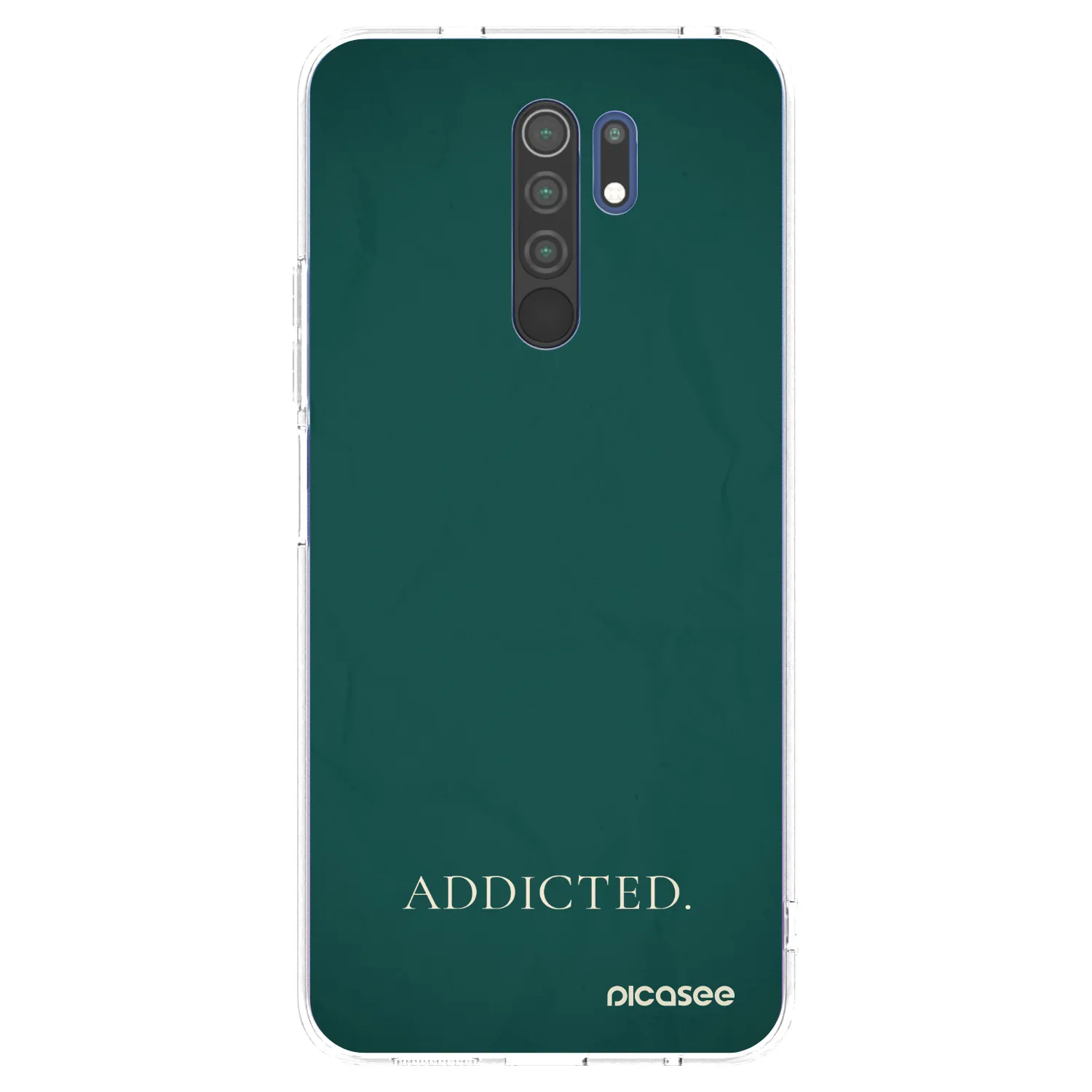 Picasee silikonska prozirna maskica za Xiaomi Redmi 9 - Addicted