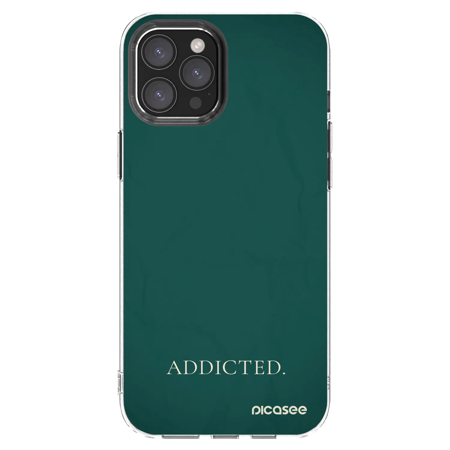 Picasee silikonska prozirna maskica za Apple iPhone 12 Pro Max - Addicted