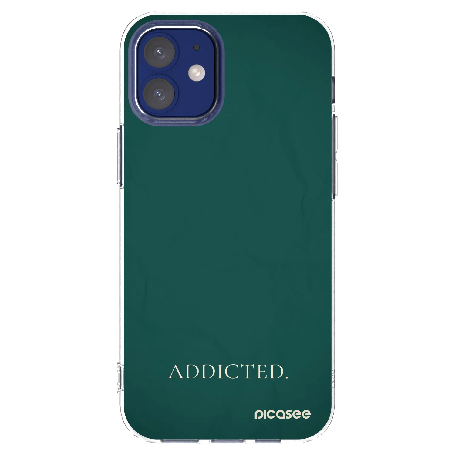 Picasee silikonska prozirna maskica za Apple iPhone 12 mini - Addicted