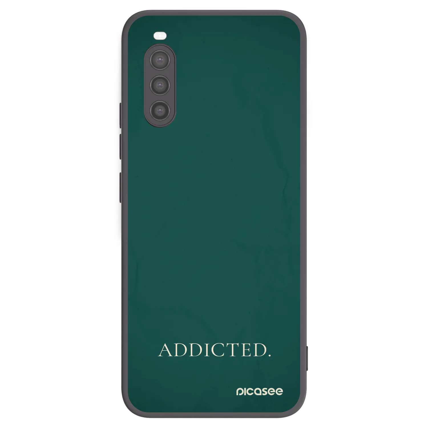 Picasee crna silikonska maskica za Sony Xperia 10 II - Addicted