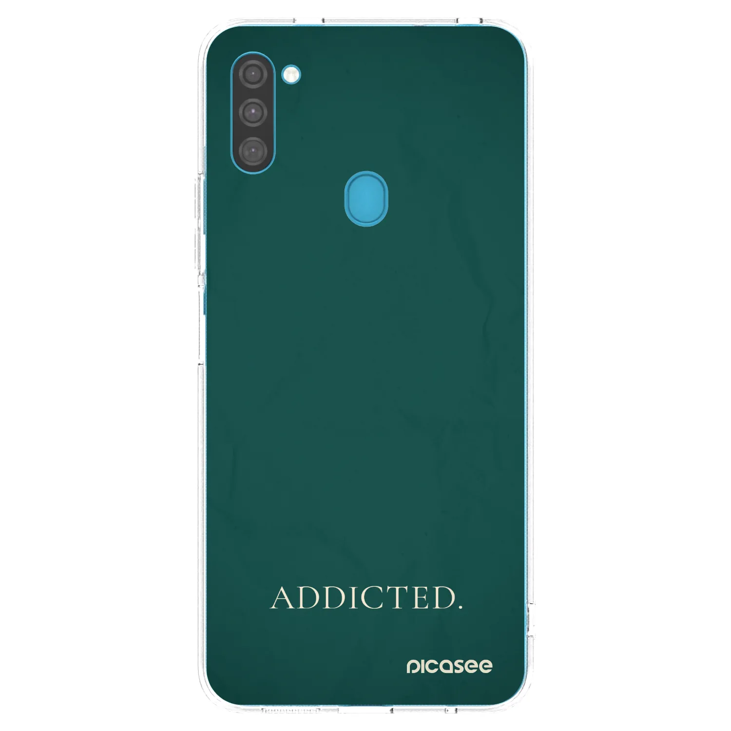 Picasee silikonska prozirna maskica za Samsung Galaxy M11 - Addicted