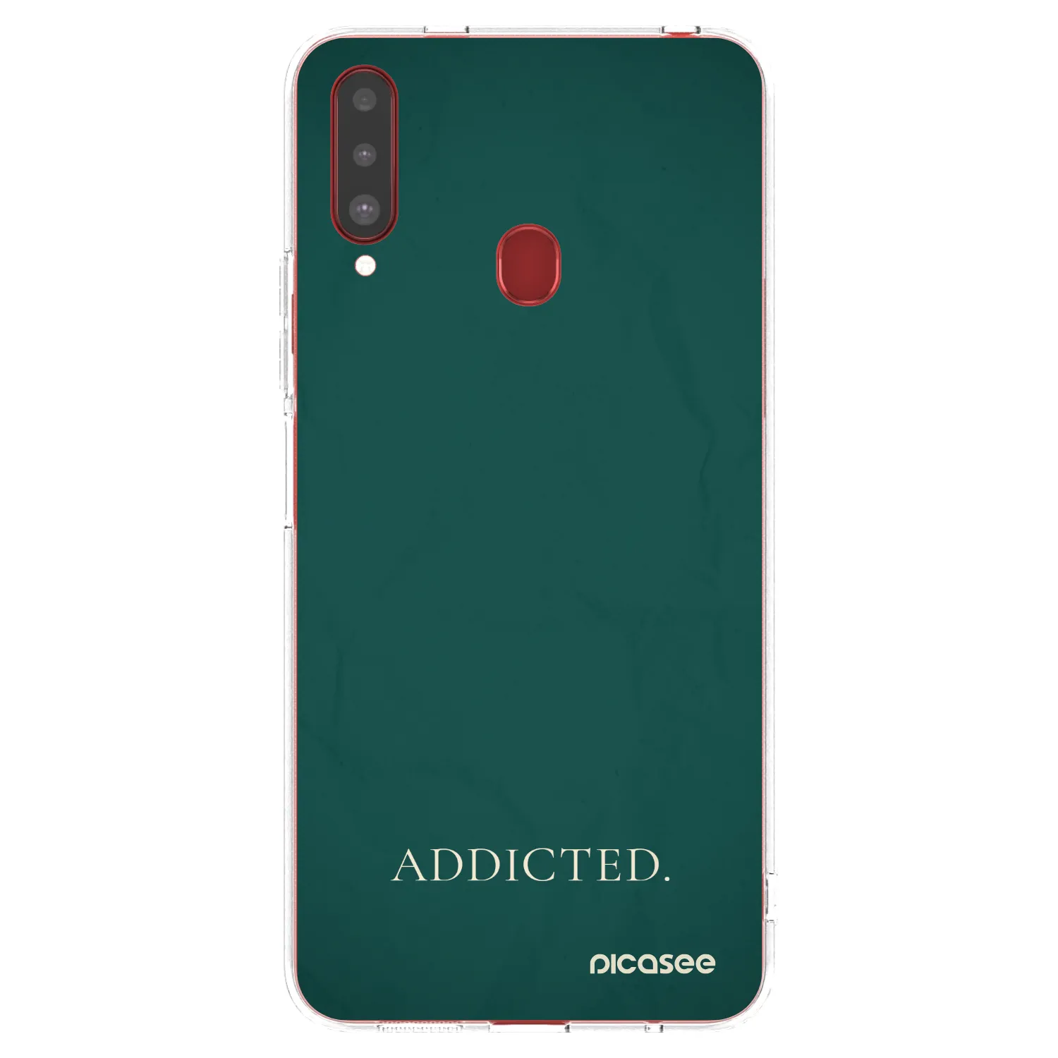 Picasee silikonska prozirna maskica za Samsung Galaxy A20s - Addicted