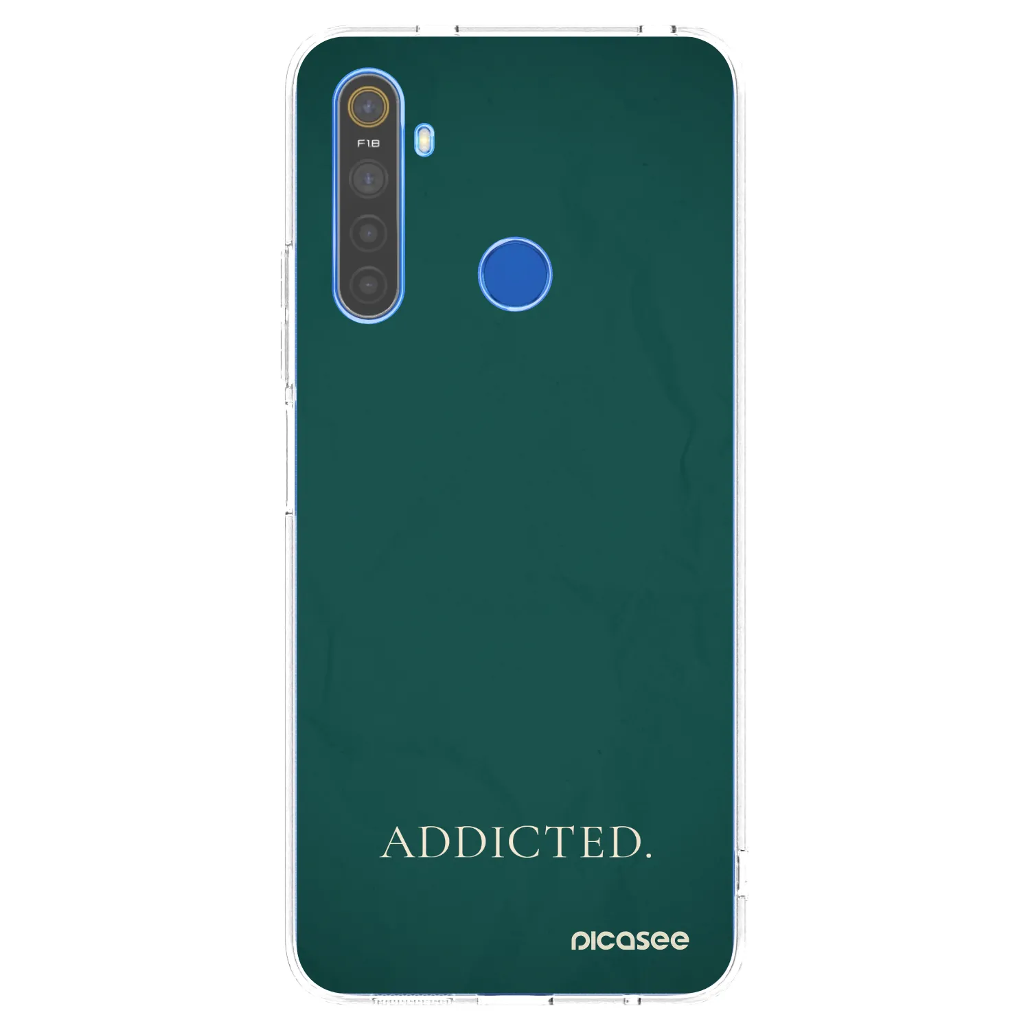 Picasee silikonska prozirna maskica za Realme 5 - Addicted