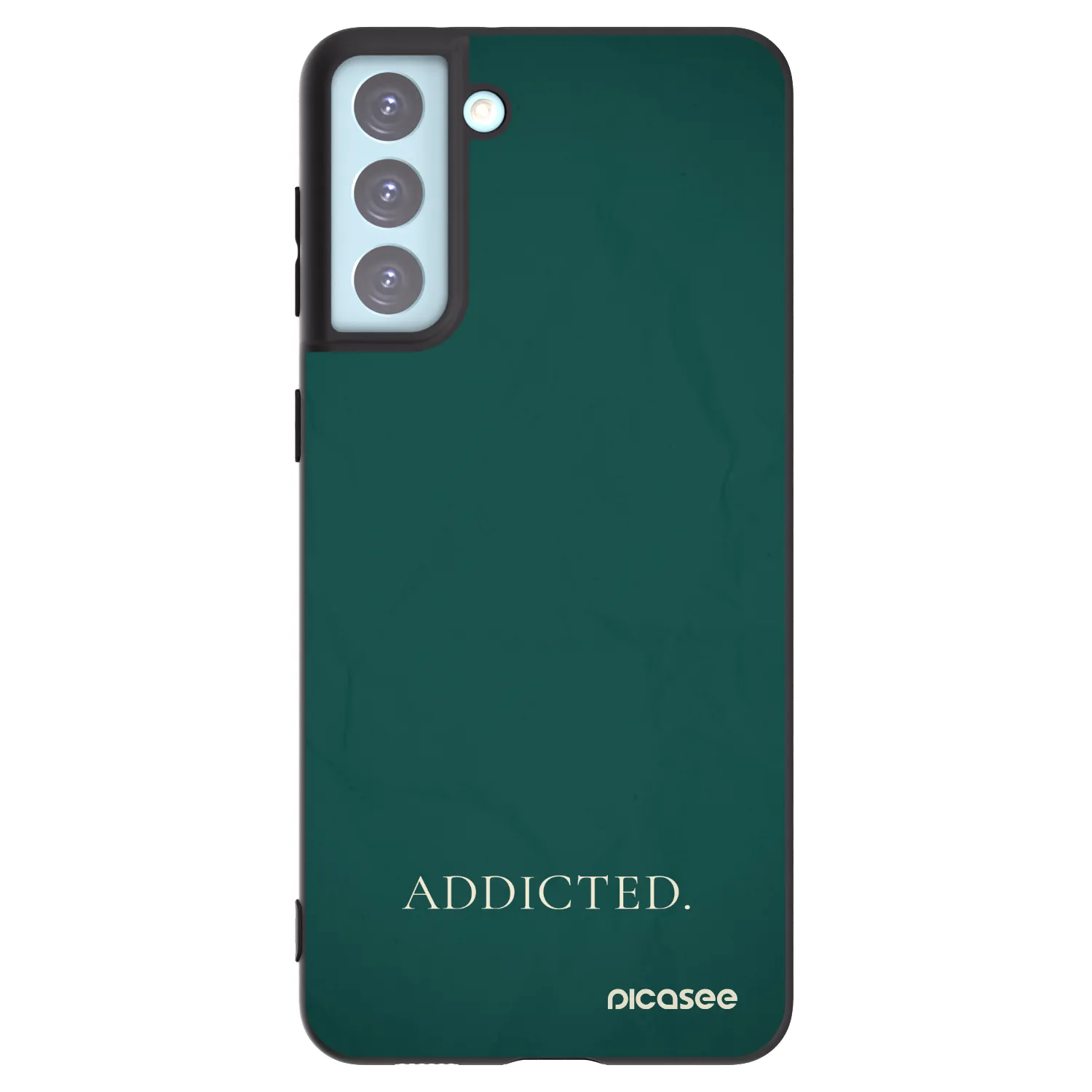 Picasee crna silikonska maskica za Samsung Galaxy S21+ 5G G996F - Addicted