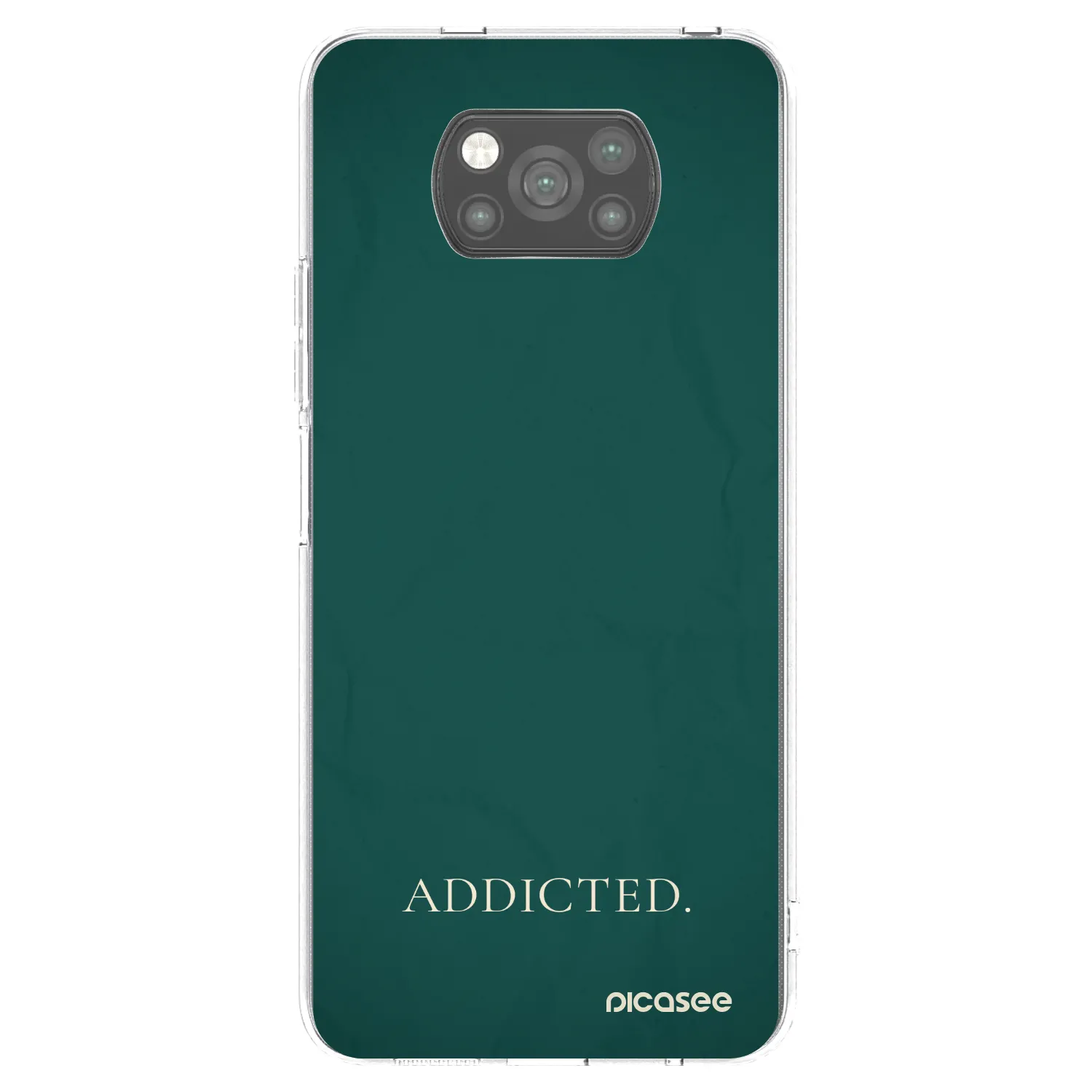 Picasee crna silikonska maskica za Xiaomi Poco X3 Pro - Addicted