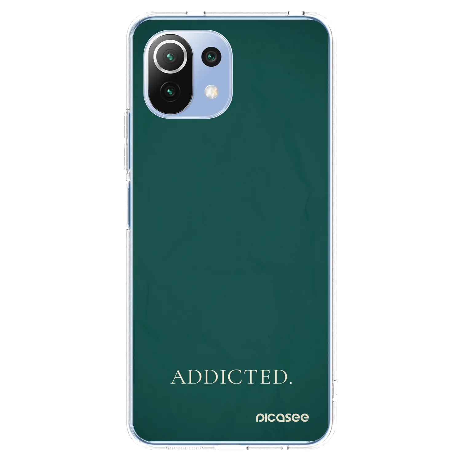 Picasee silikonska prozirna maskica za Xiaomi Mi 11 Lite - Addicted