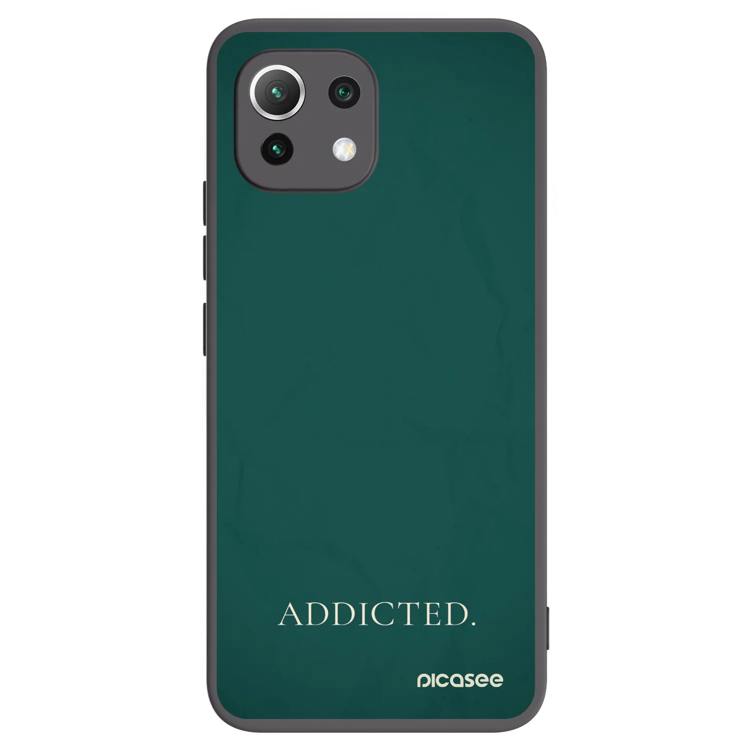 Picasee crna silikonska maskica za Xiaomi Mi 11 Lite - Addicted