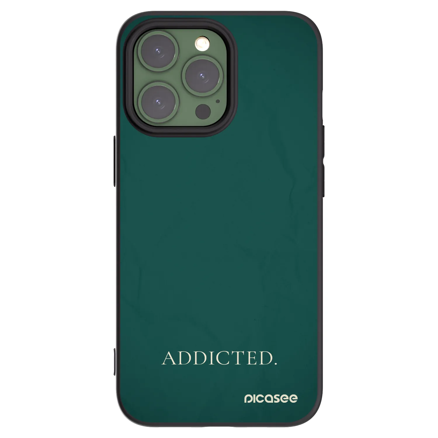 Picasee crna silikonska maskica za Apple iPhone 13 Pro - Addicted