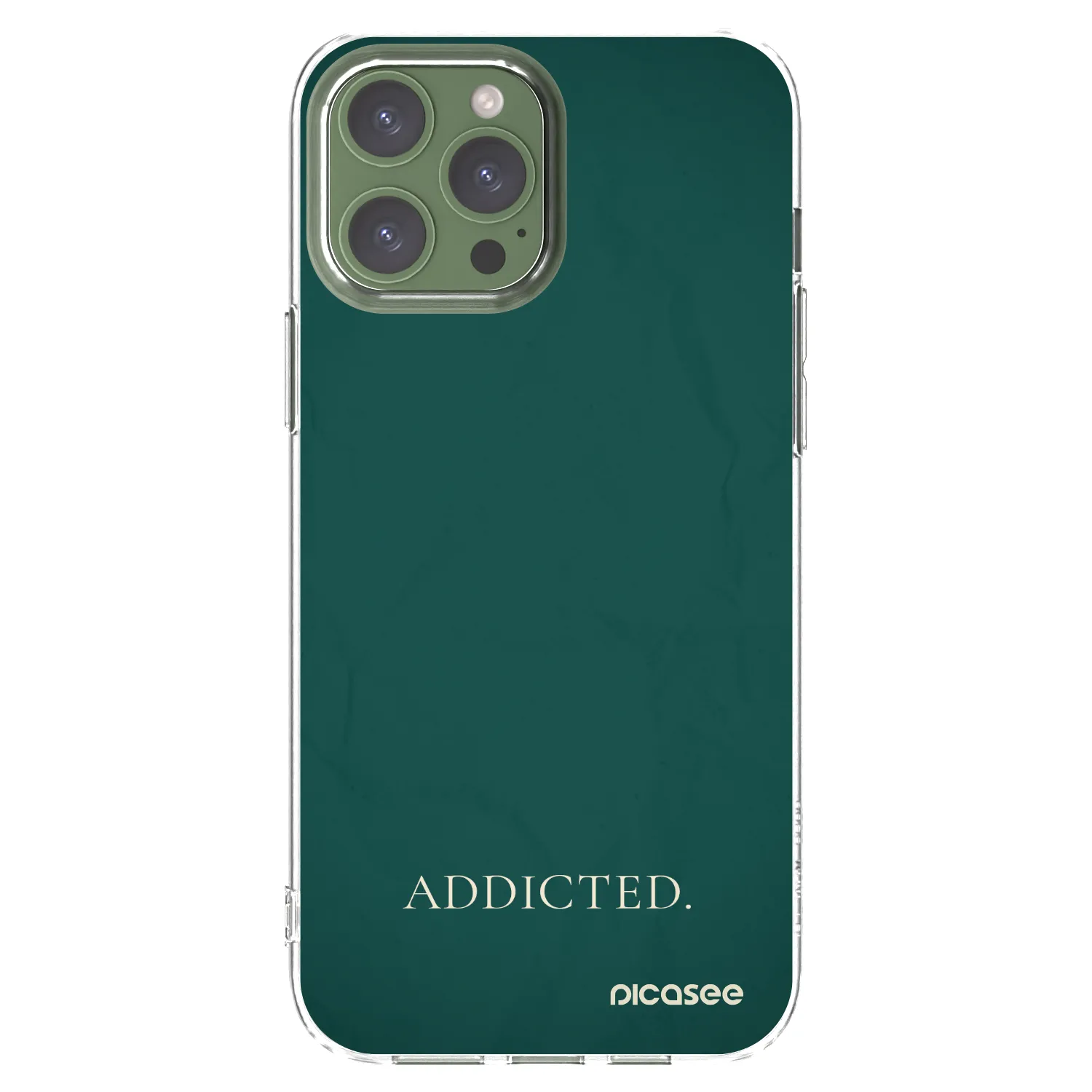 Picasee silikonska prozirna maskica za Apple iPhone 13 Pro Max - Addicted