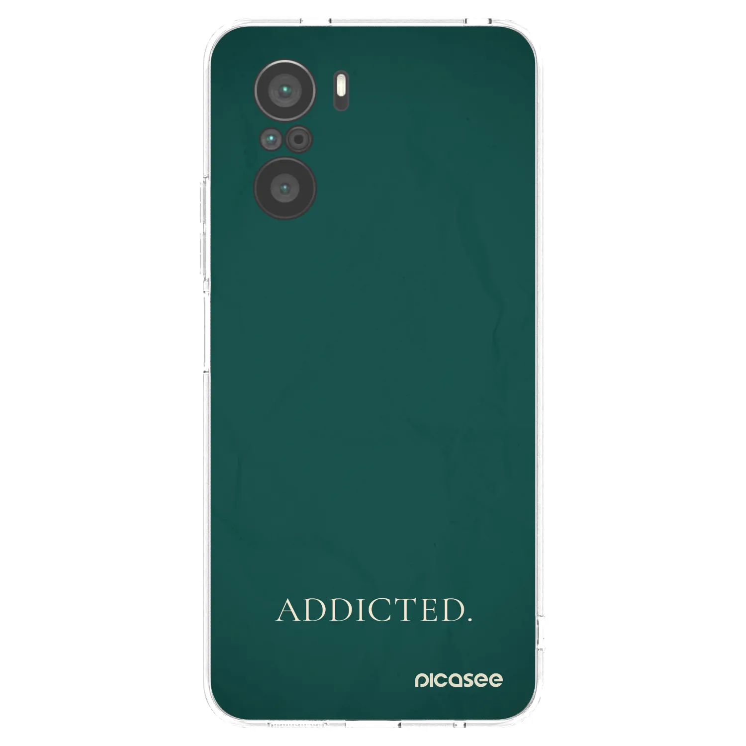 Picasee silikonska prozirna maskica za Xiaomi Poco F3 - Addicted