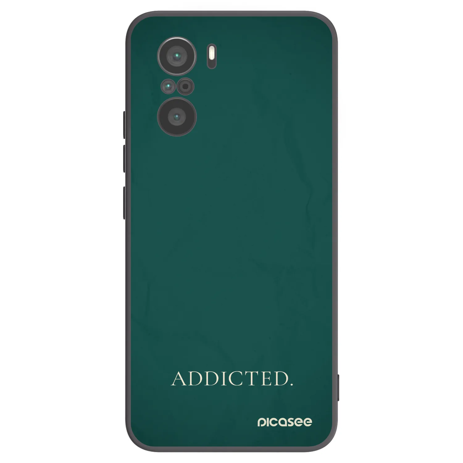 Picasee crna silikonska maskica za Xiaomi Poco F3 - Addicted