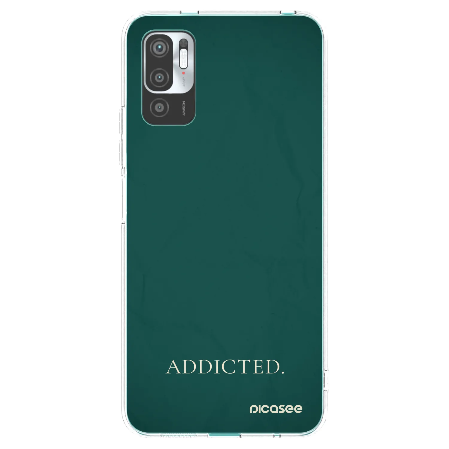 Picasee silikonska prozirna maskica za Xiaomi Redmi Note 10 5G - Addicted
