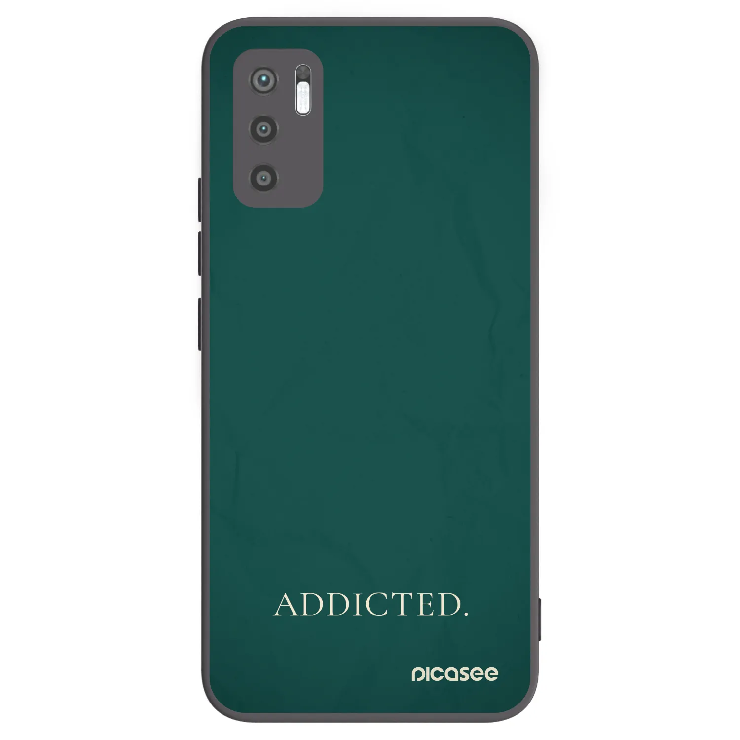 Picasee crna silikonska maskica za Xiaomi Redmi Note 10 5G - Addicted