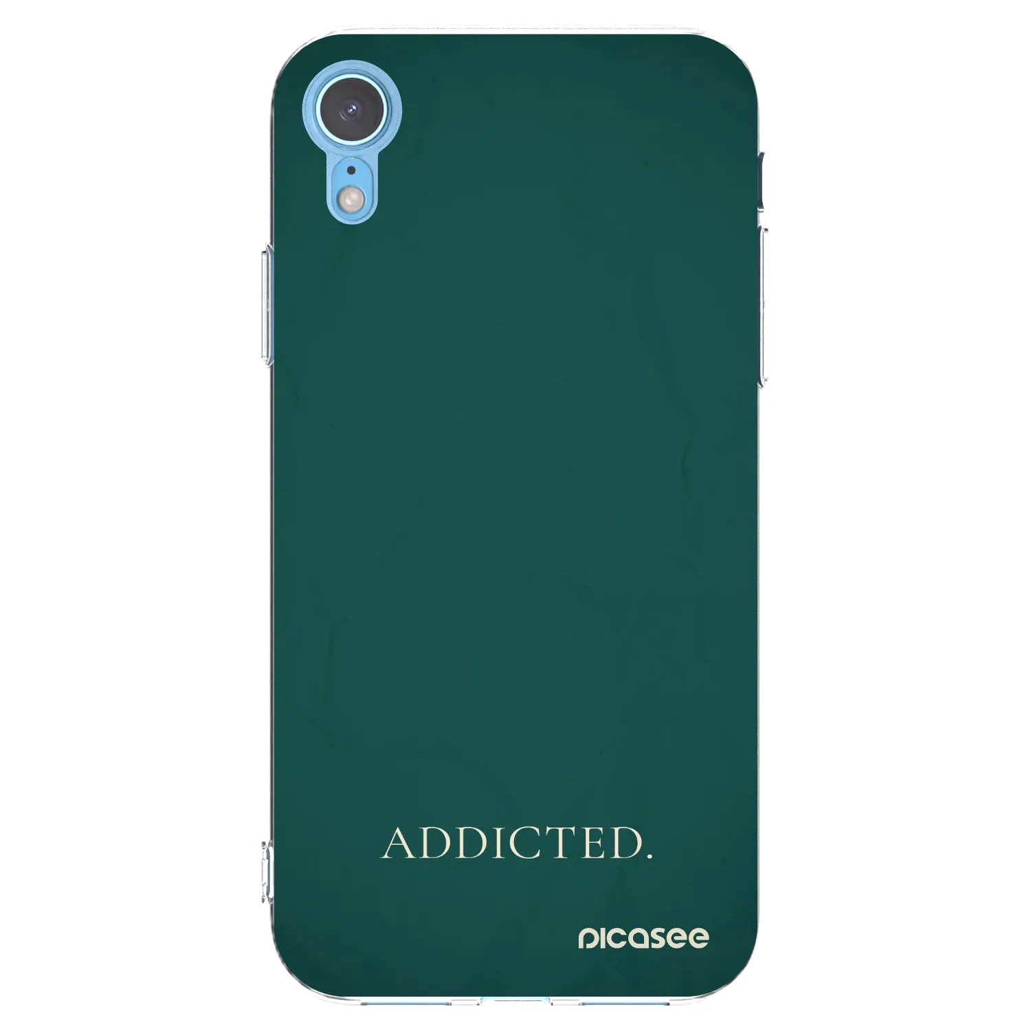 Picasee silikonska prozirna maskica za Apple iPhone XR - Addicted