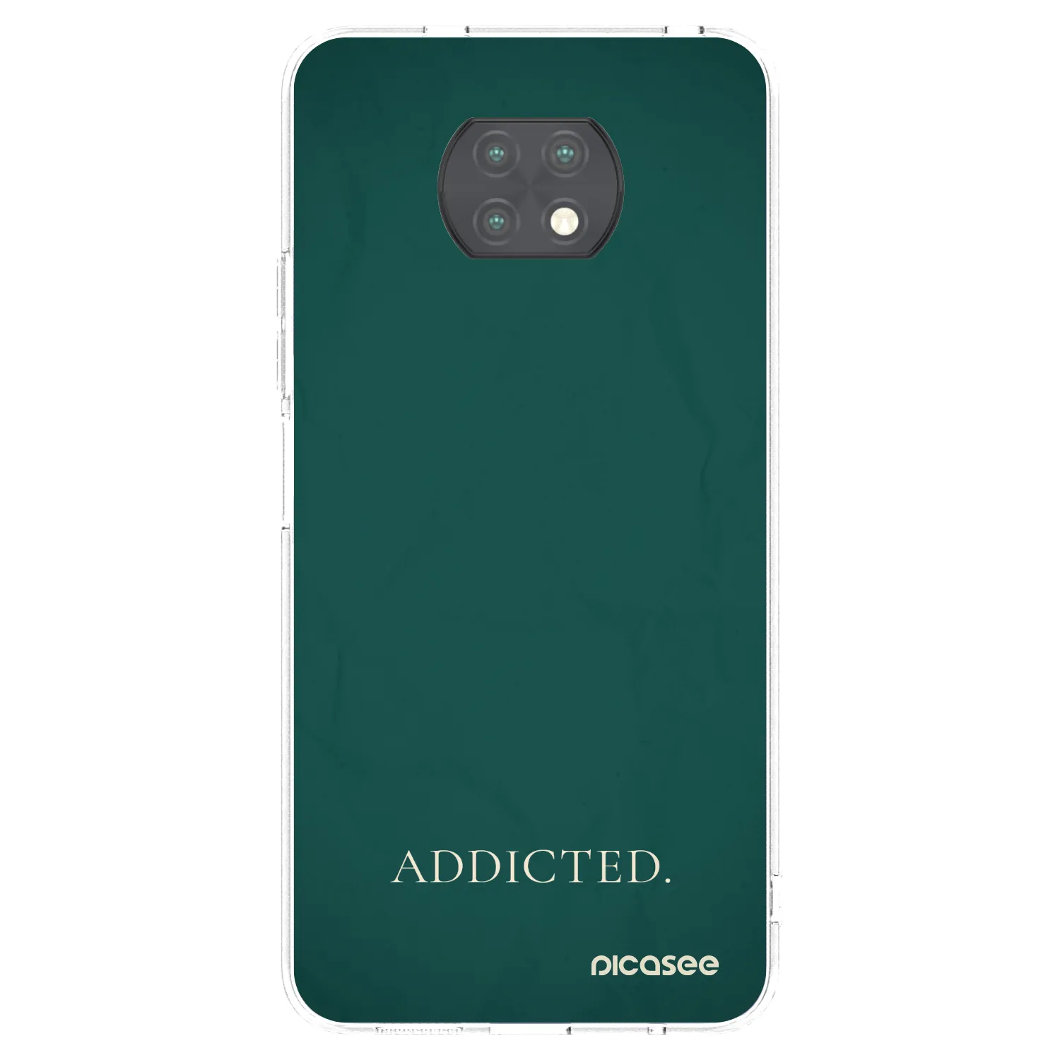 Picasee silikonska prozirna maskica za Xiaomi Redmi Note 9T - Addicted