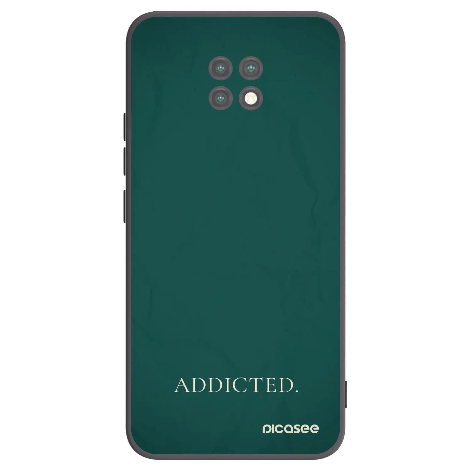 Picasee crna silikonska maskica za Xiaomi Redmi Note 9T - Addicted