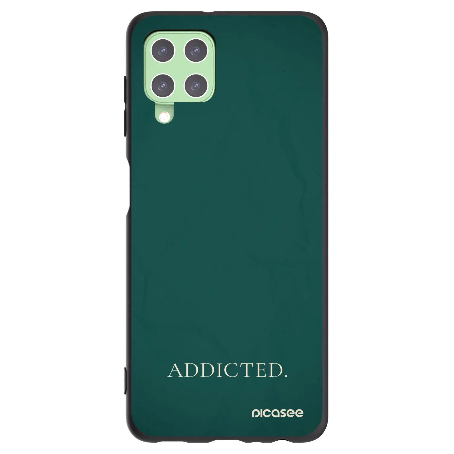 Picasee crna silikonska maskica za Samsung Galaxy A22 A225F 4G - Addicted