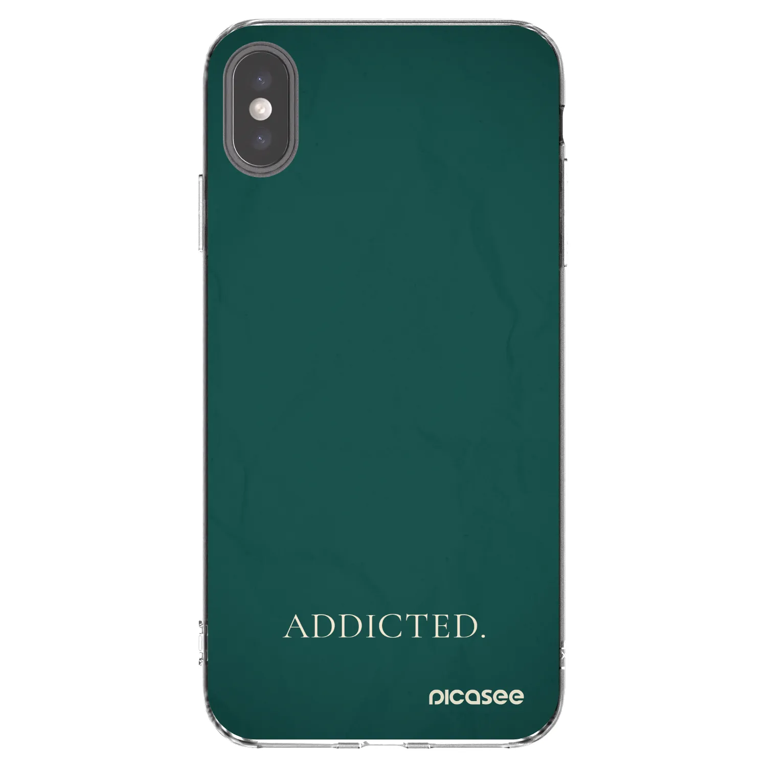 Picasee silikonska prozirna maskica za Apple iPhone XS Max - Addicted