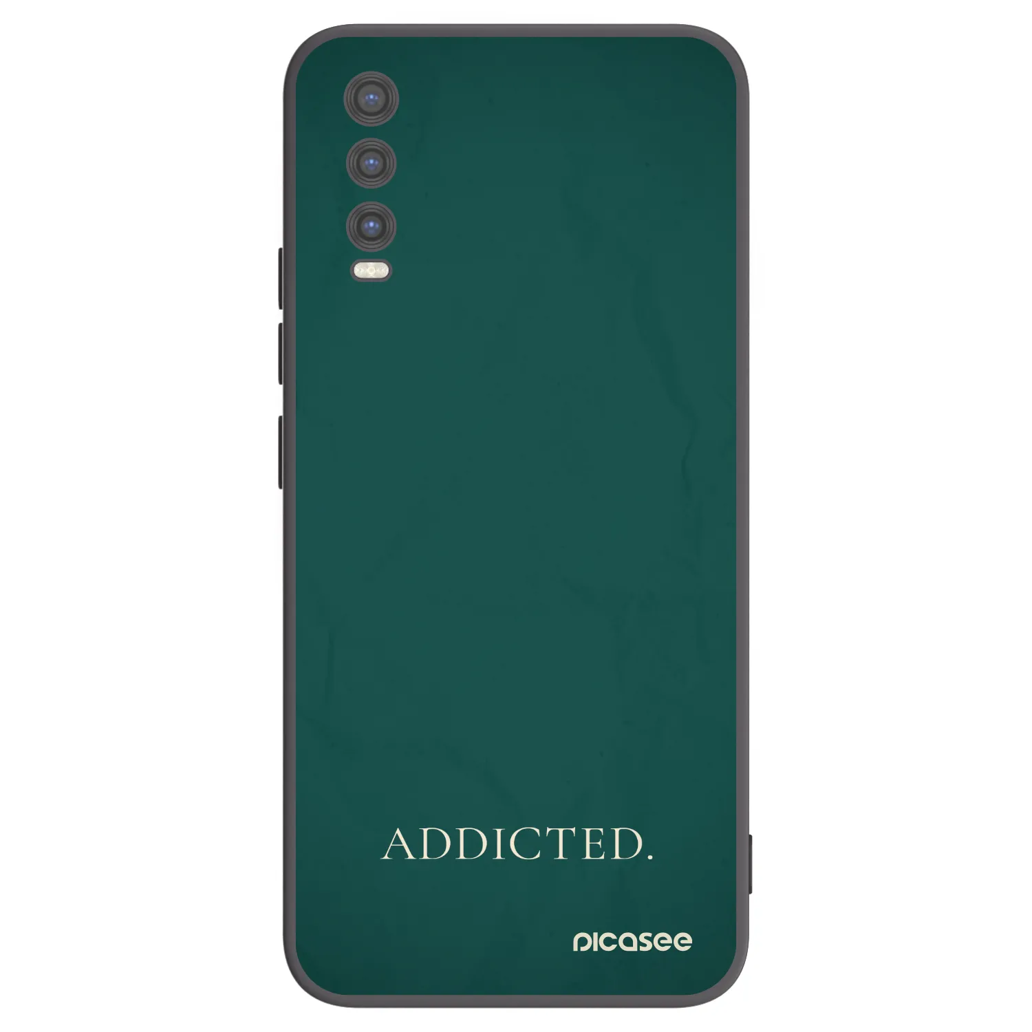 Picasee crna silikonska maskica za Vivo Y20s - Addicted