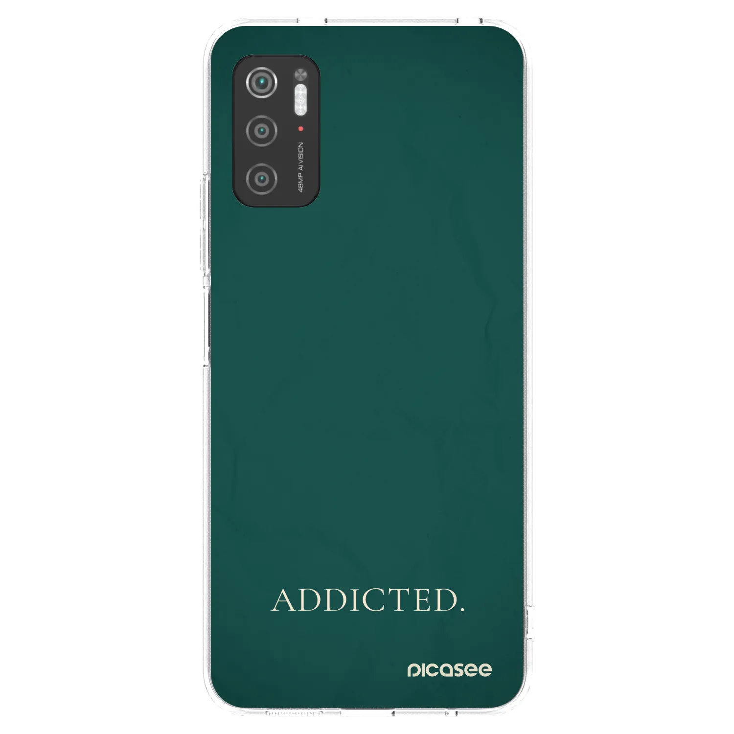 Picasee silikonska prozirna maskica za Xiaomi Poco M3 Pro 5G - Addicted