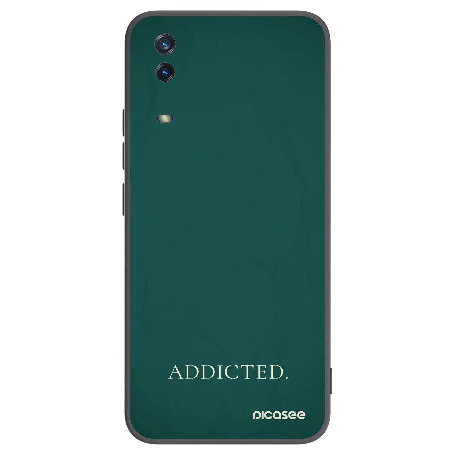 Picasee crna silikonska maskica za Vivo Y11s - Addicted