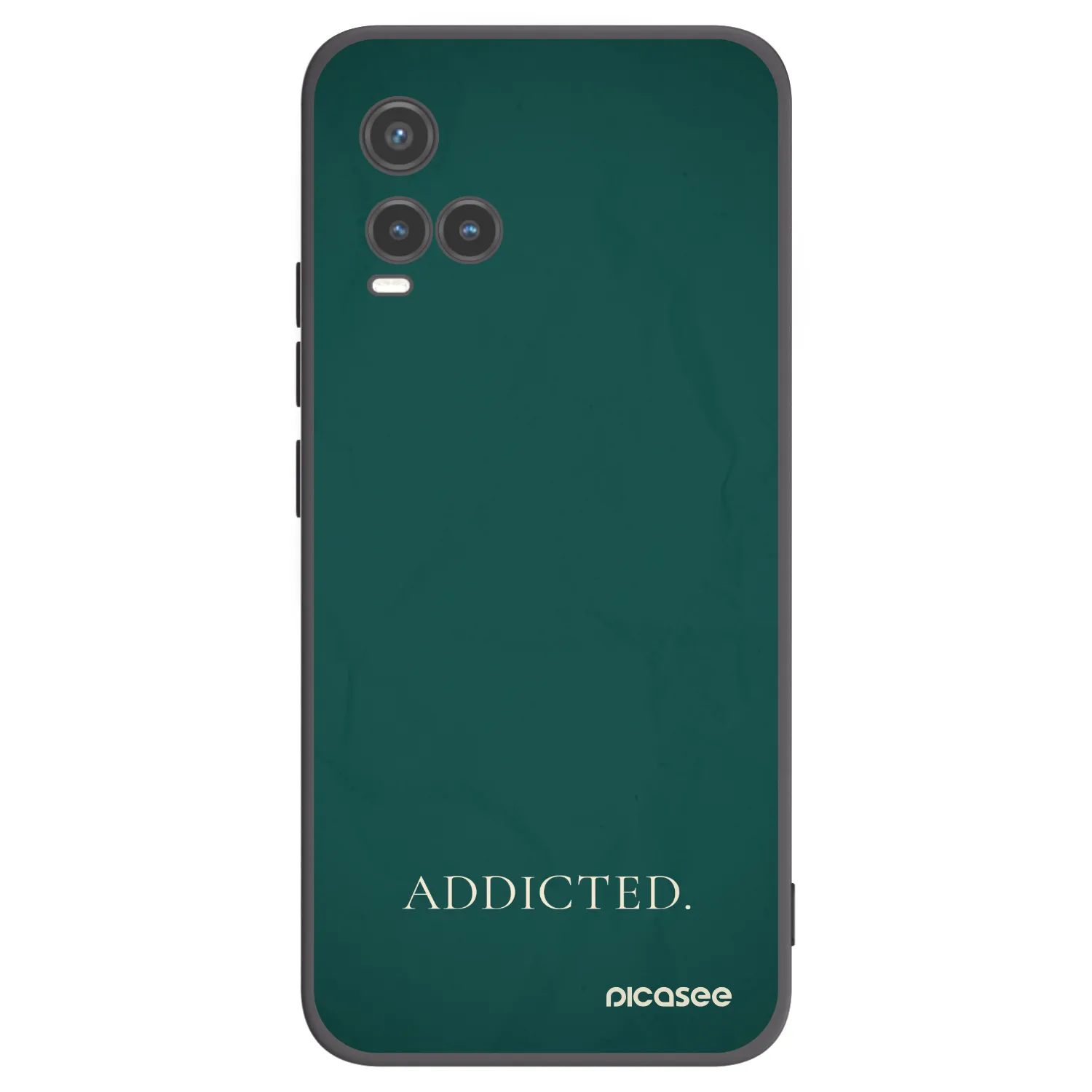Picasee crna silikonska maskica za Vivo Y33s - Addicted