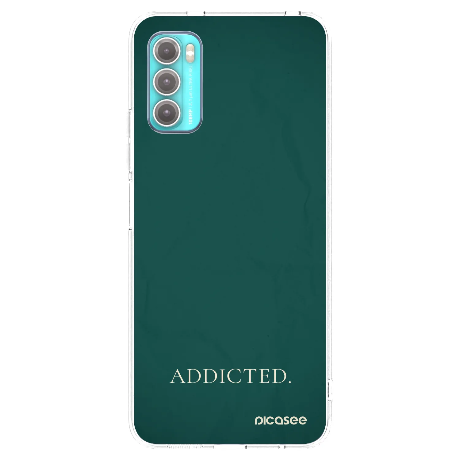 Picasee silikonska prozirna maskica za Motorola Moto G60 - Addicted