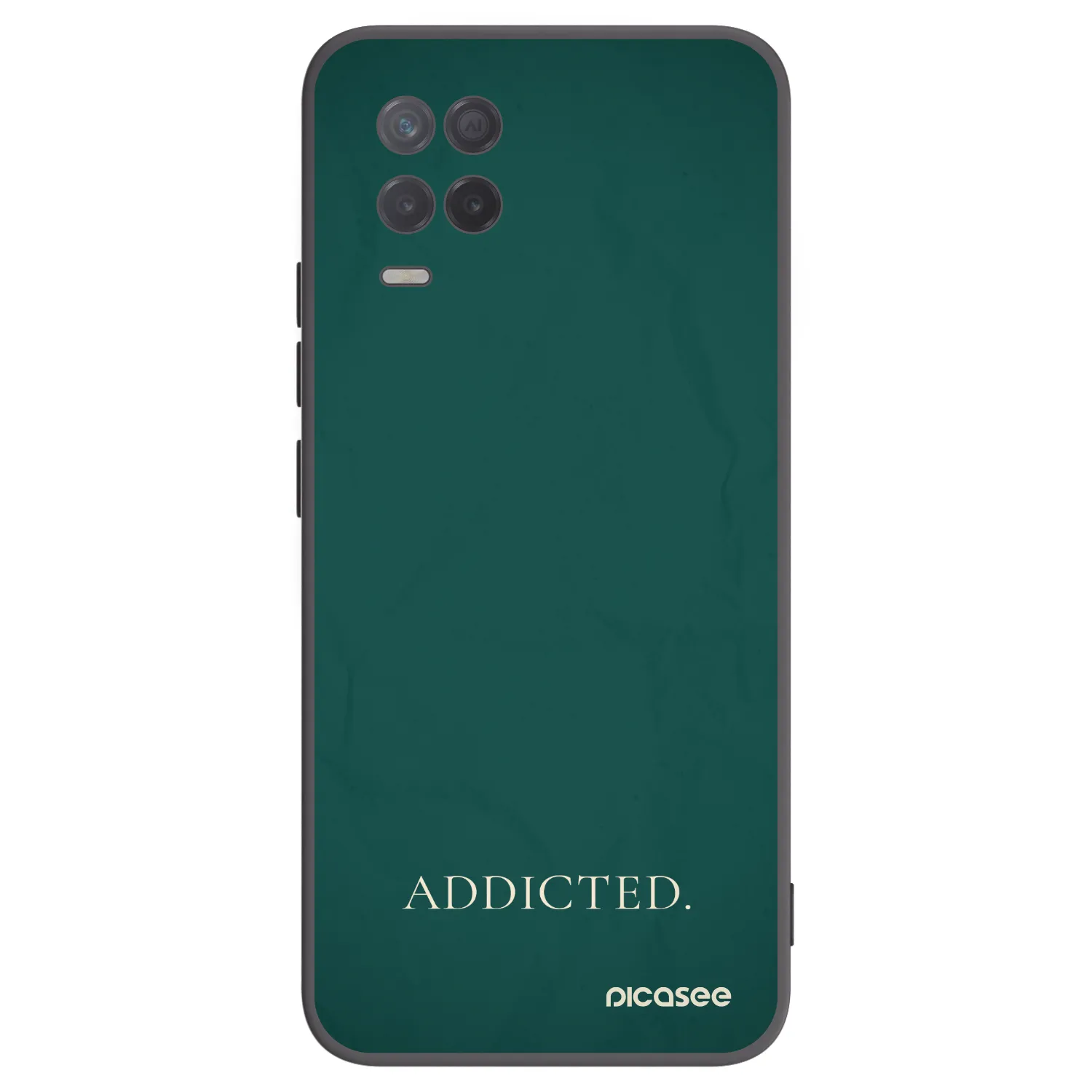 Picasee crna silikonska maskica za Realme 8 5G - Addicted