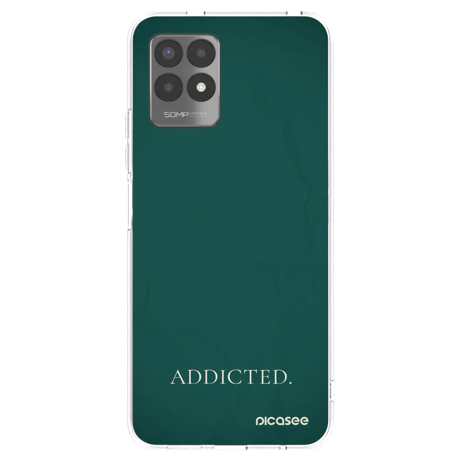 Picasee silikonska prozirna maskica za Realme 8i - Addicted