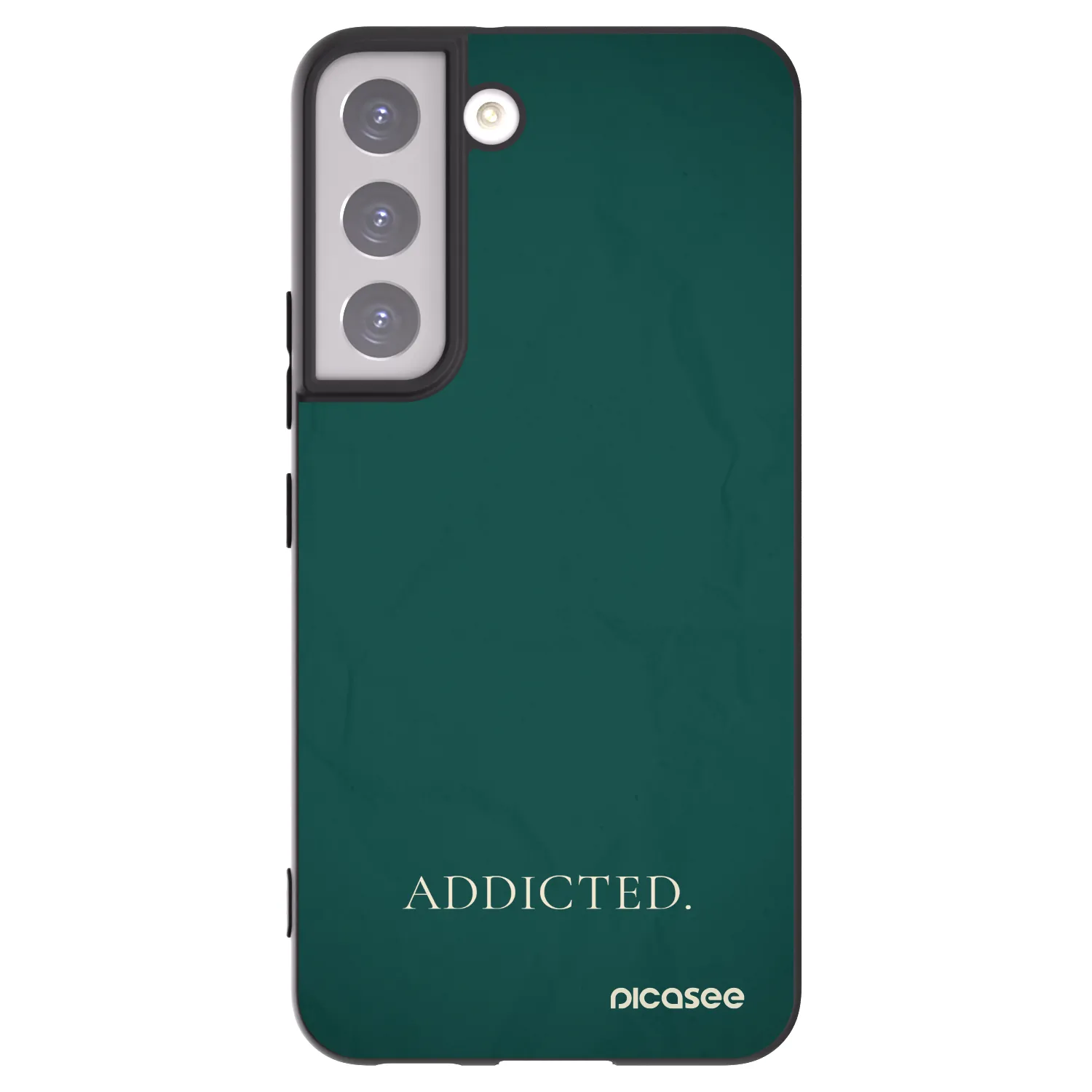Picasee crna silikonska maskica za Samsung Galaxy S22 5G - Addicted